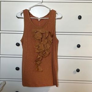 J Crew Tank top size medium in a burnt orange color